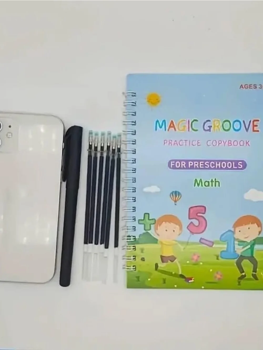 Reusable Magic Writing Practice Workbook + Pack Pen